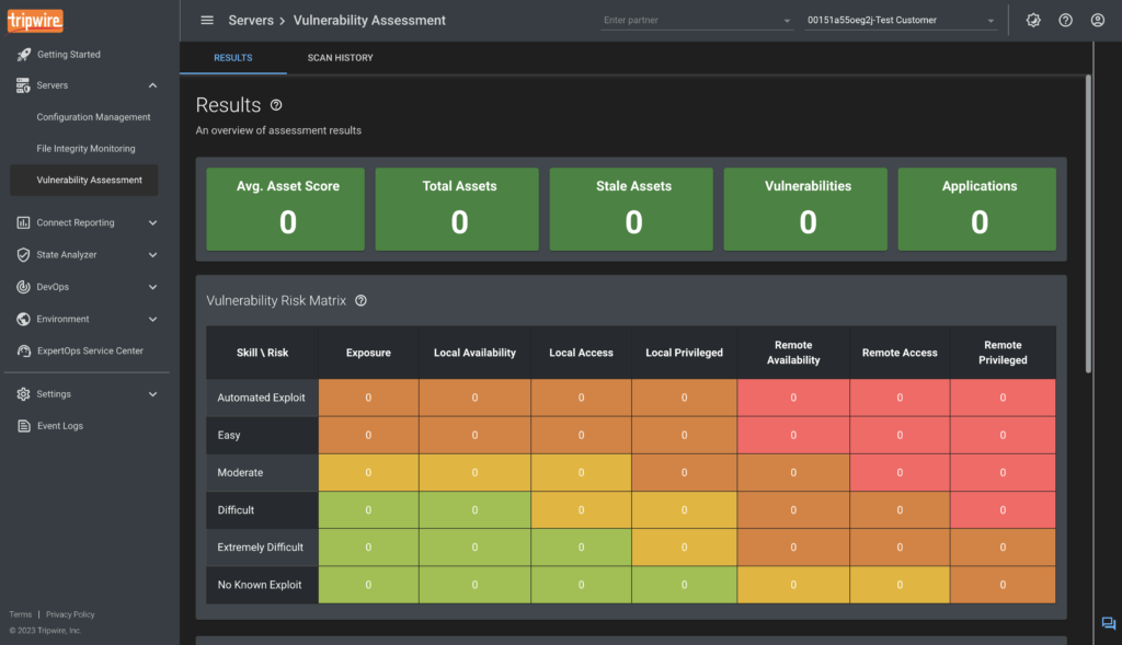 The Vulnerability Assessment screen shows issues prioritized by severity of vulnerability.